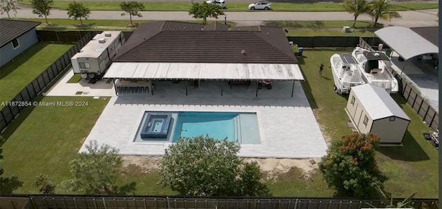 20461 SW 320th St, Homestead, FL 33030 - view from above of property featuring a pool area