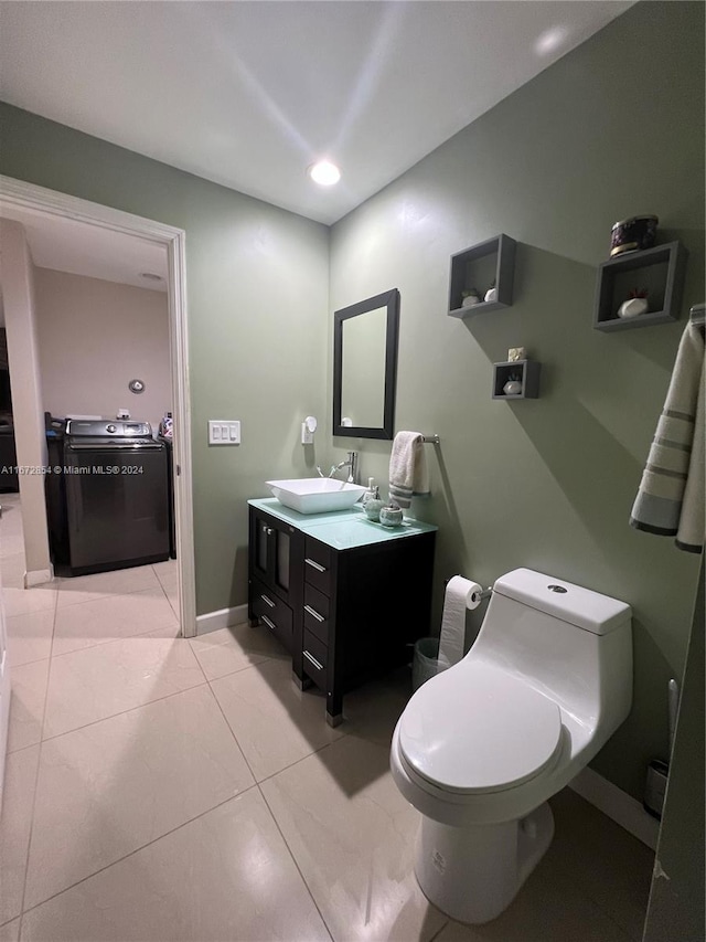 20461 SW 320th St, Homestead, FL 33030 - bathroom featuring double vanity and tile patterned flooring