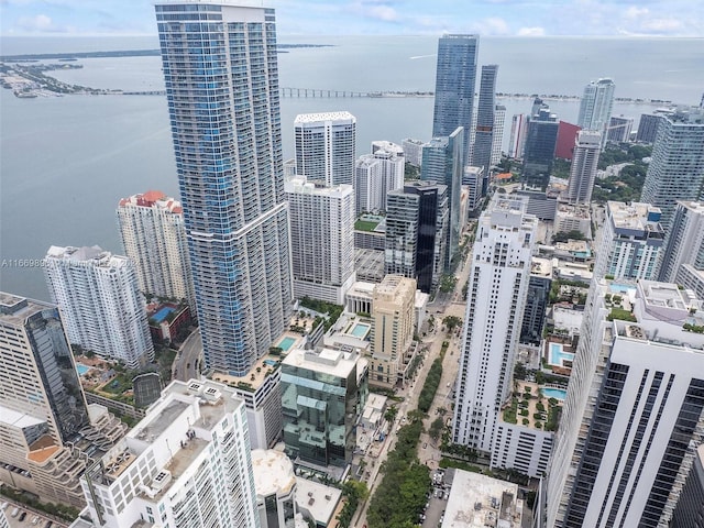 city view with a water view