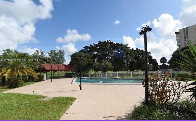 view of pool with a patio area