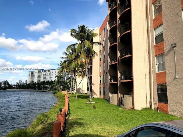 view of property featuring a water view