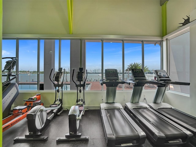 view of exercise room