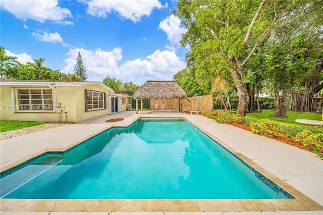 view of pool with a patio area