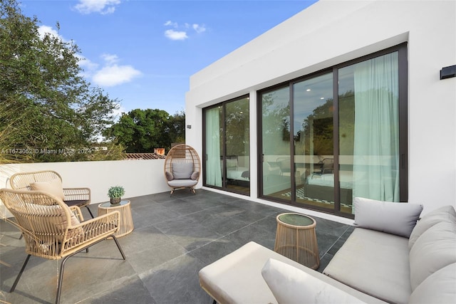 view of patio / terrace featuring outdoor lounge area