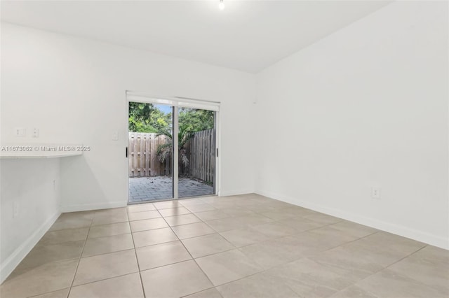 view of tiled empty room