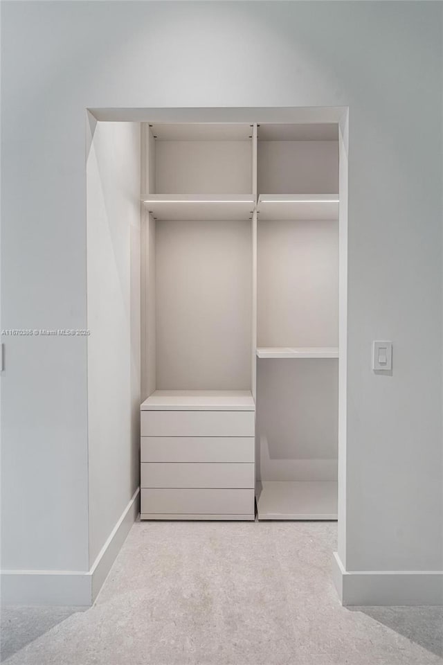 view of closet