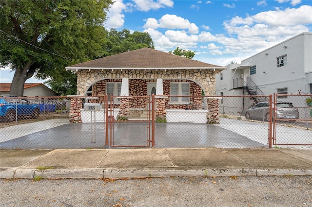 view of front of property with a porch