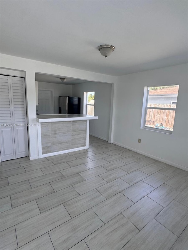 view of unfurnished living room