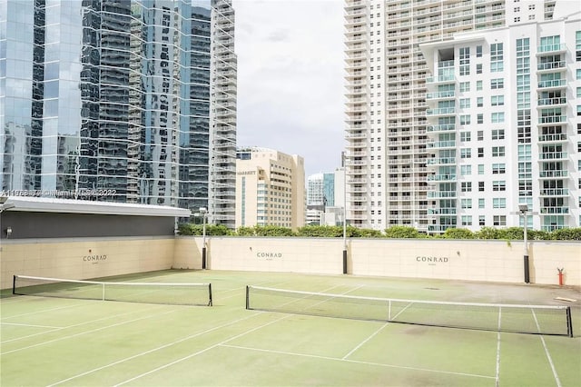 view of tennis court