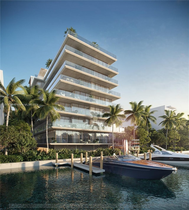 9781 E Bay Harbor Dr Unit 601, Bay Harbor Islands, FL 33154 - exterior space featuring a water view