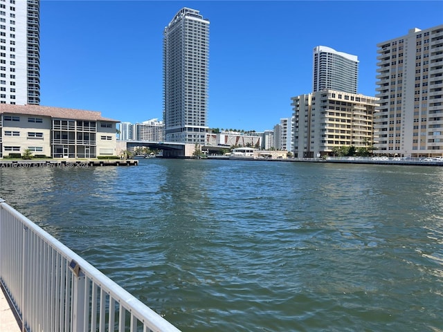 100 Golden Isles Dr Unit 605, Hallandale Beach, FL 33009 - property view of water with a view of city