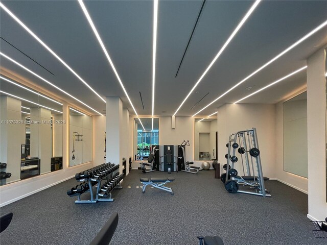 view of exercise room