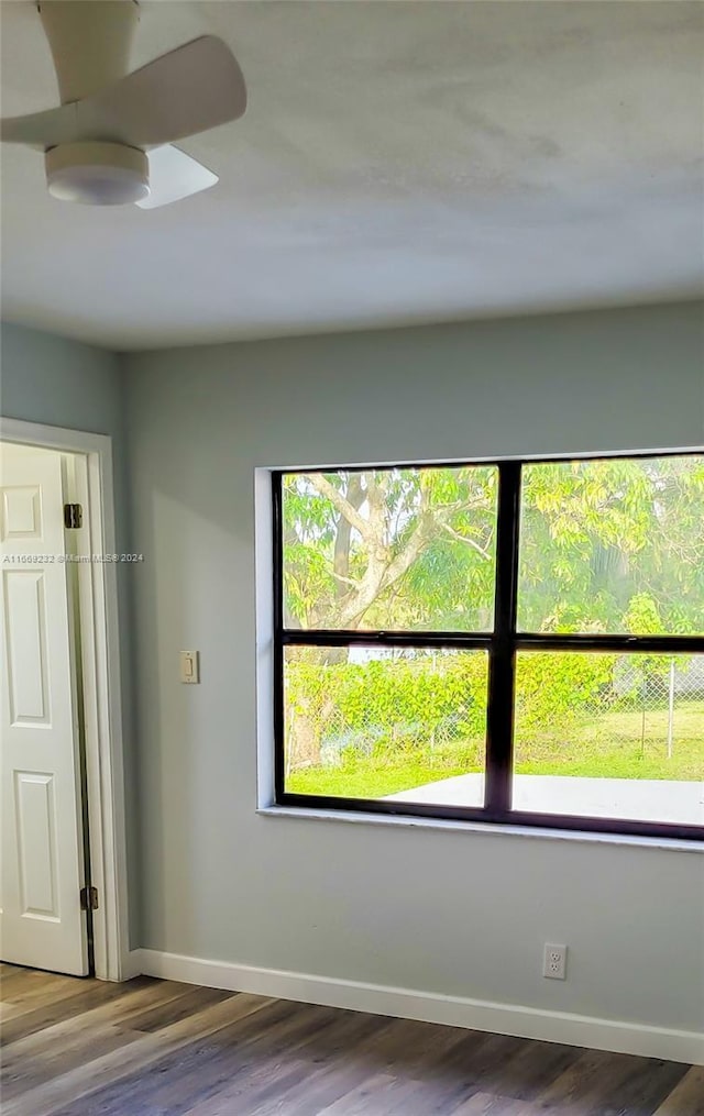 unfurnished bedroom featuring hardwood / wood-style floors