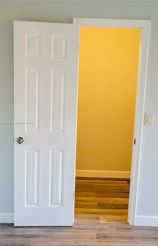 interior space featuring light hardwood / wood-style flooring