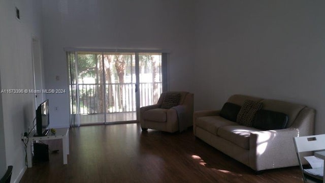 3204 Glenmoor Dr Unit 3204, West Palm Beach, FL 33409 - living room with wood finished floors and a high ceiling