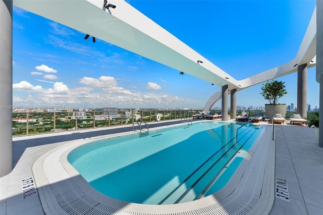 2678 Tigertail Ave Unit 1504B, Miami, FL 33133 - community pool with a view of city