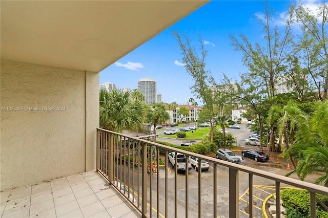 view of balcony