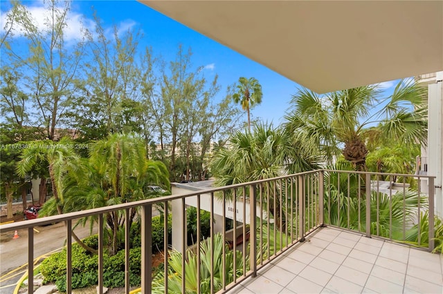 view of balcony