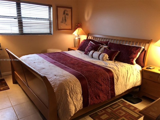 view of tiled bedroom