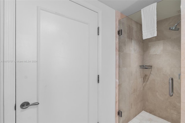 bathroom with walk in shower