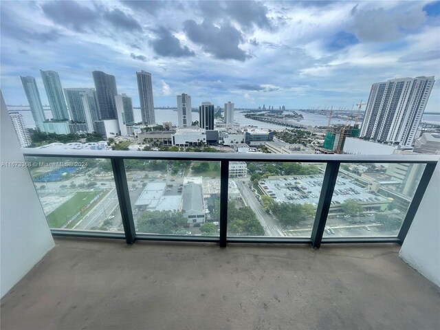 1600 NE 1st Ave Unit 2502, Miami, FL 33132 - balcony with a skyline view