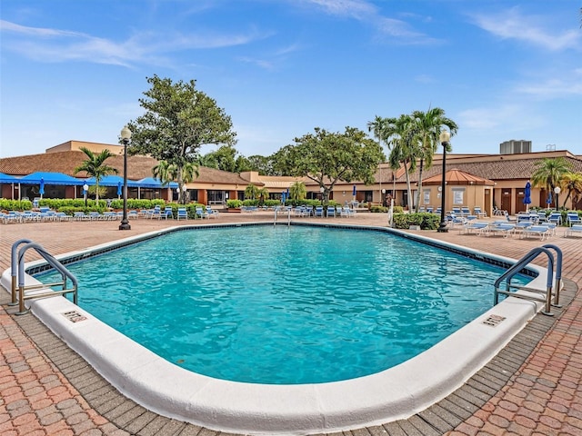 view of pool with a patio