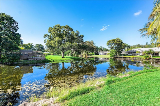 view of water feature