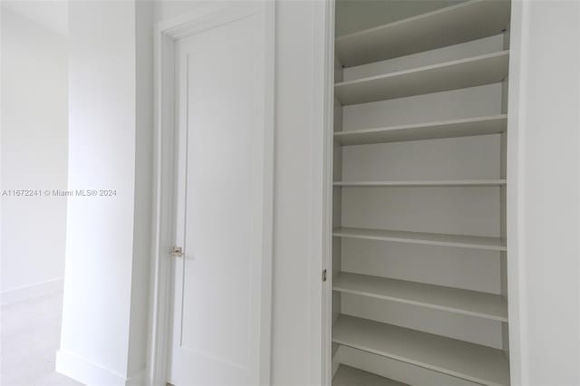 view of closet