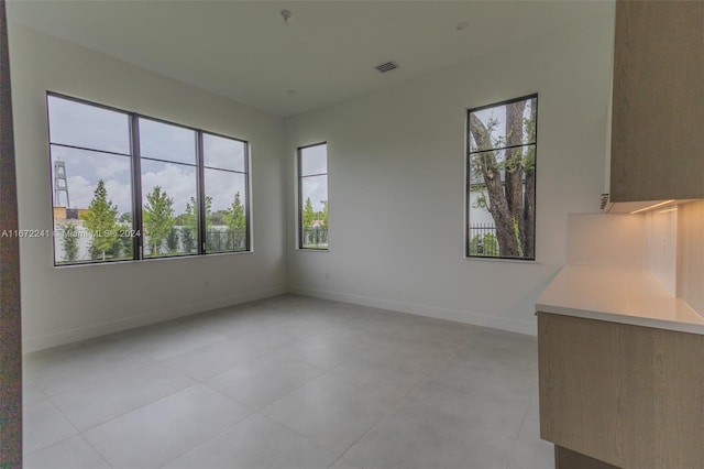 view of tiled empty room