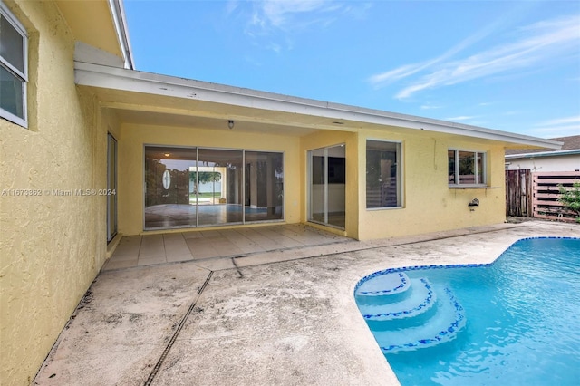 view of pool with a patio