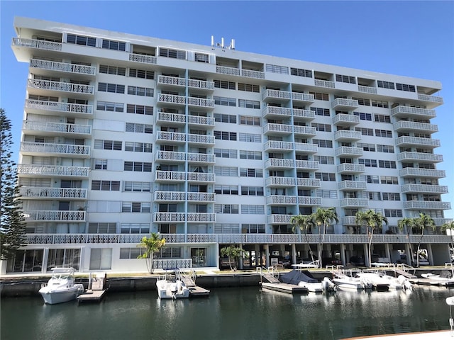 view of property featuring a water view