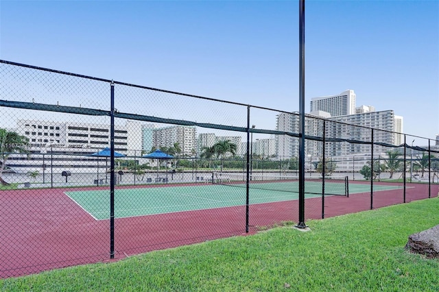 view of tennis court