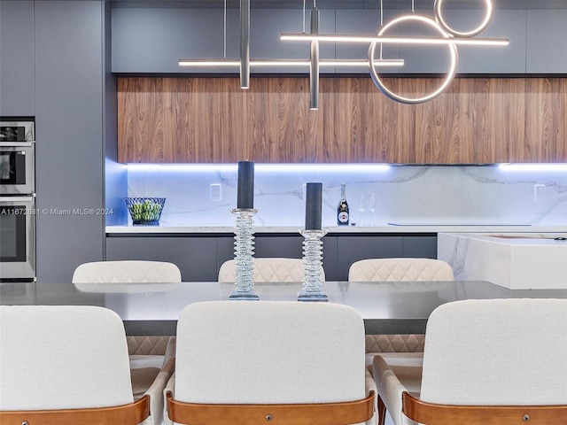 view of unfurnished dining area