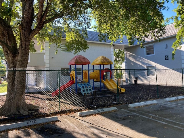 view of play area