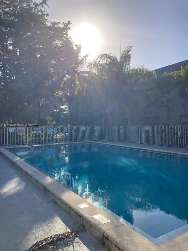 pool with fence