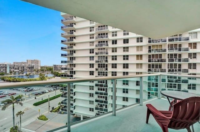 3801 S Ocean Dr Unit 9W, Hollywood, FL 33019 - balcony with a water view and a city view