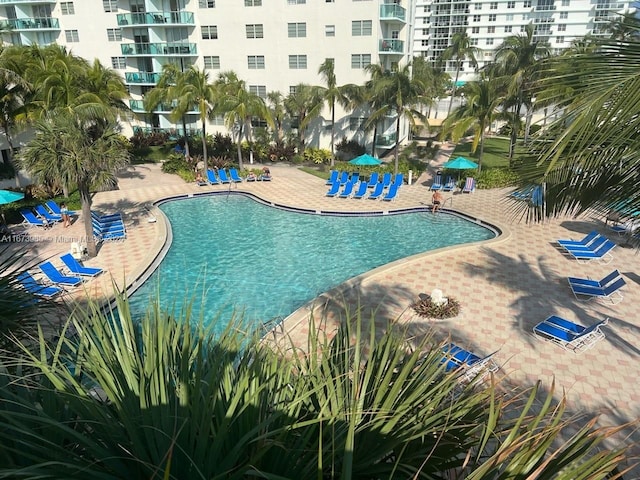3801 S Ocean Dr Unit 9W, Hollywood, FL 33019 - pool featuring a patio area