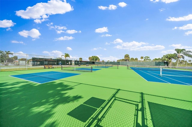 view of tennis court