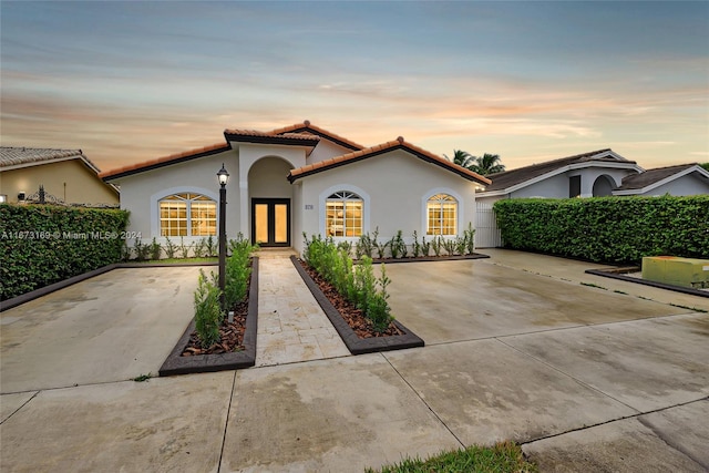 view of mediterranean / spanish house