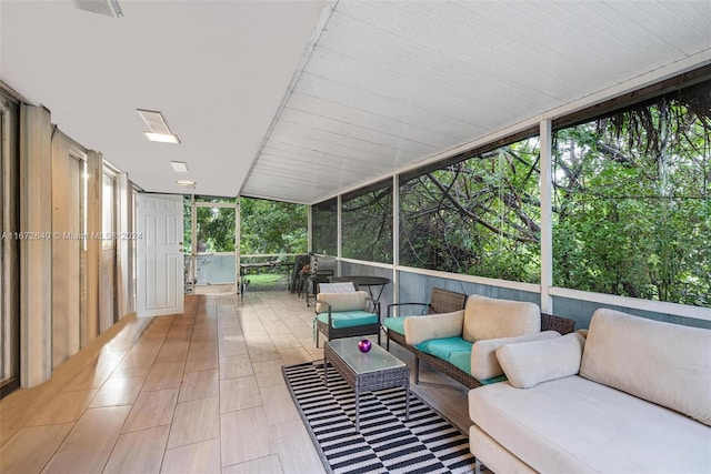 sunroom with a healthy amount of sunlight