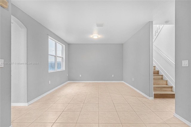 view of tiled spare room