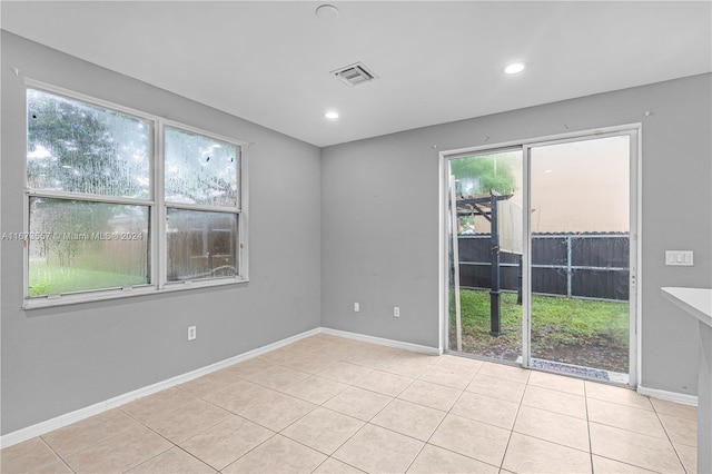 view of tiled empty room