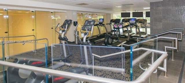 view of workout area