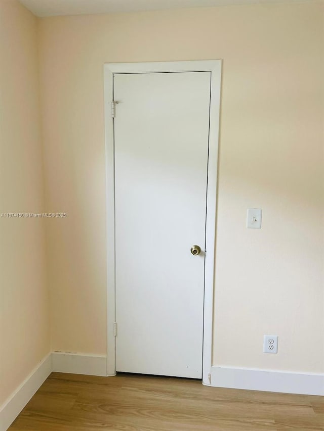 interior space featuring light wood-type flooring