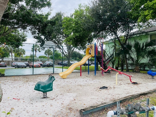 view of jungle gym