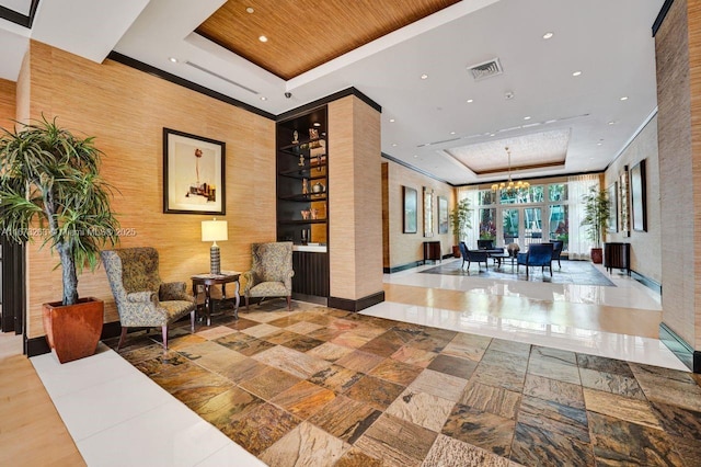 510 NW 84th Ave Unit 529, Plantation, FL 33324 - lobby with recessed lighting and crown molding