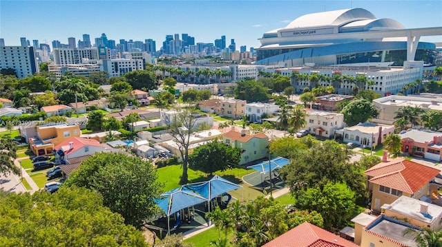 birds eye view of property