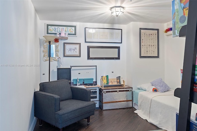 9066 SW 73rd Ct Unit 1205, Miami, FL 33156 - living area with dark wood-type flooring and baseboards