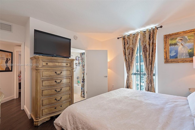 9066 SW 73rd Ct Unit 1205, Miami, FL 33156 - bedroom featuring dark wood-type flooring and baseboards