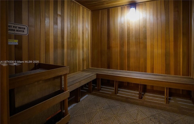 9066 SW 73rd Ct Unit 1205, Miami, FL 33156 - sauna / steam room with wood walls